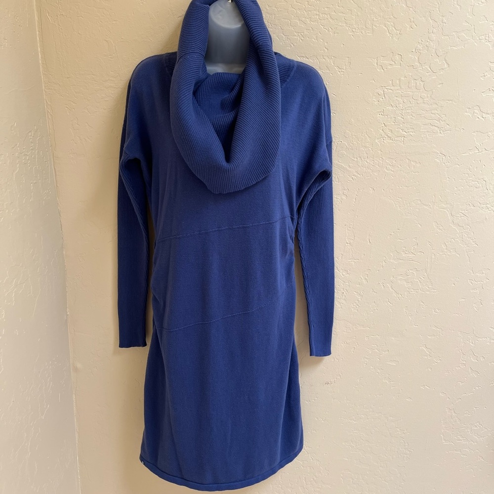 Athleta, Size Small Dorset Cowl Neck Sweater Dress.92%organic cotton, 8%wool